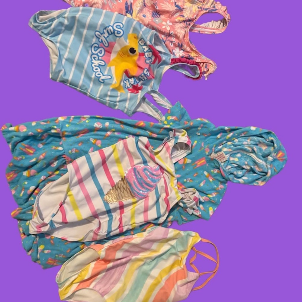 Colorful Kids' Swimsuit Set
